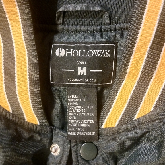 Vintage Satin Varsity Team Old English Bomber Jacket (M) - Picture 2 of 16